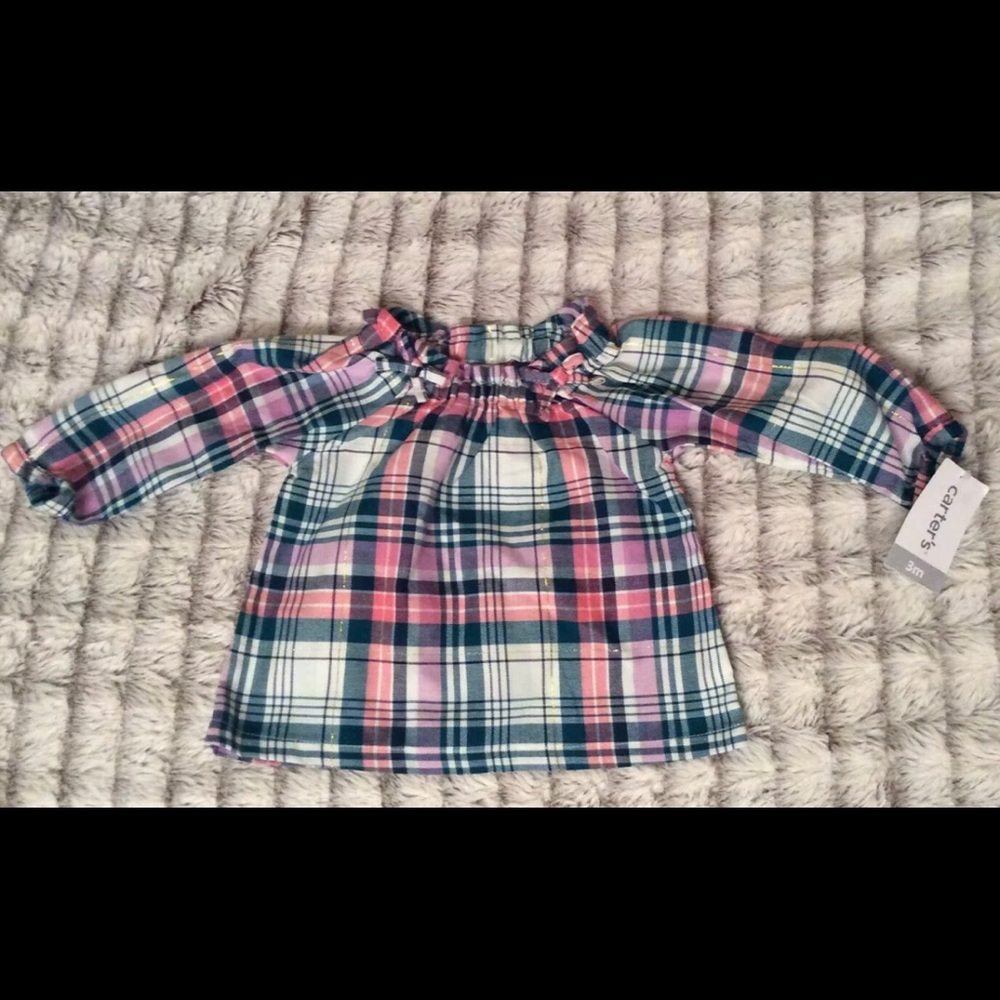 Baby girls Carter’s plaid shirt